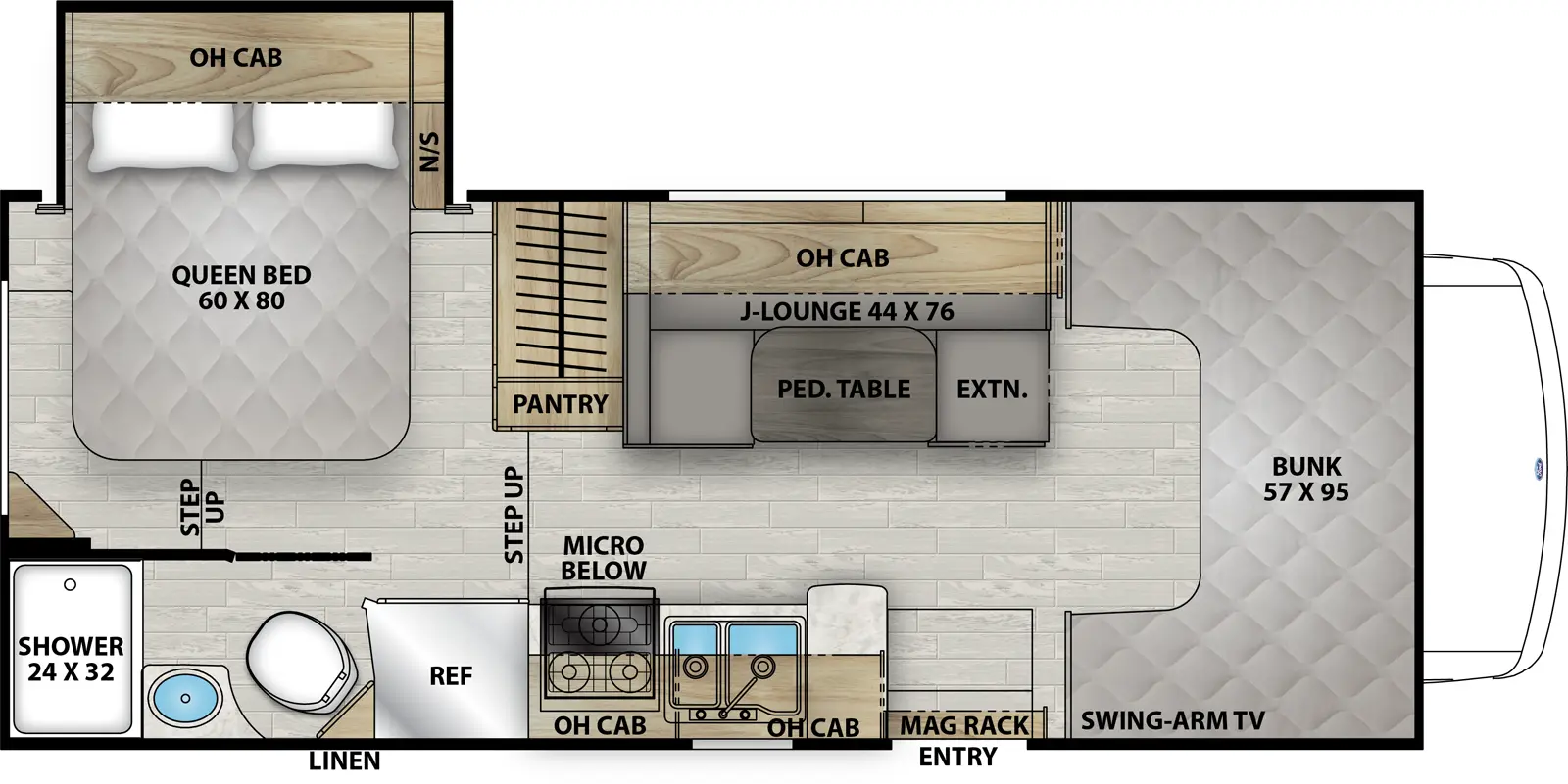 Leprechaun 210RSS - Ford E-350 Floorplan
